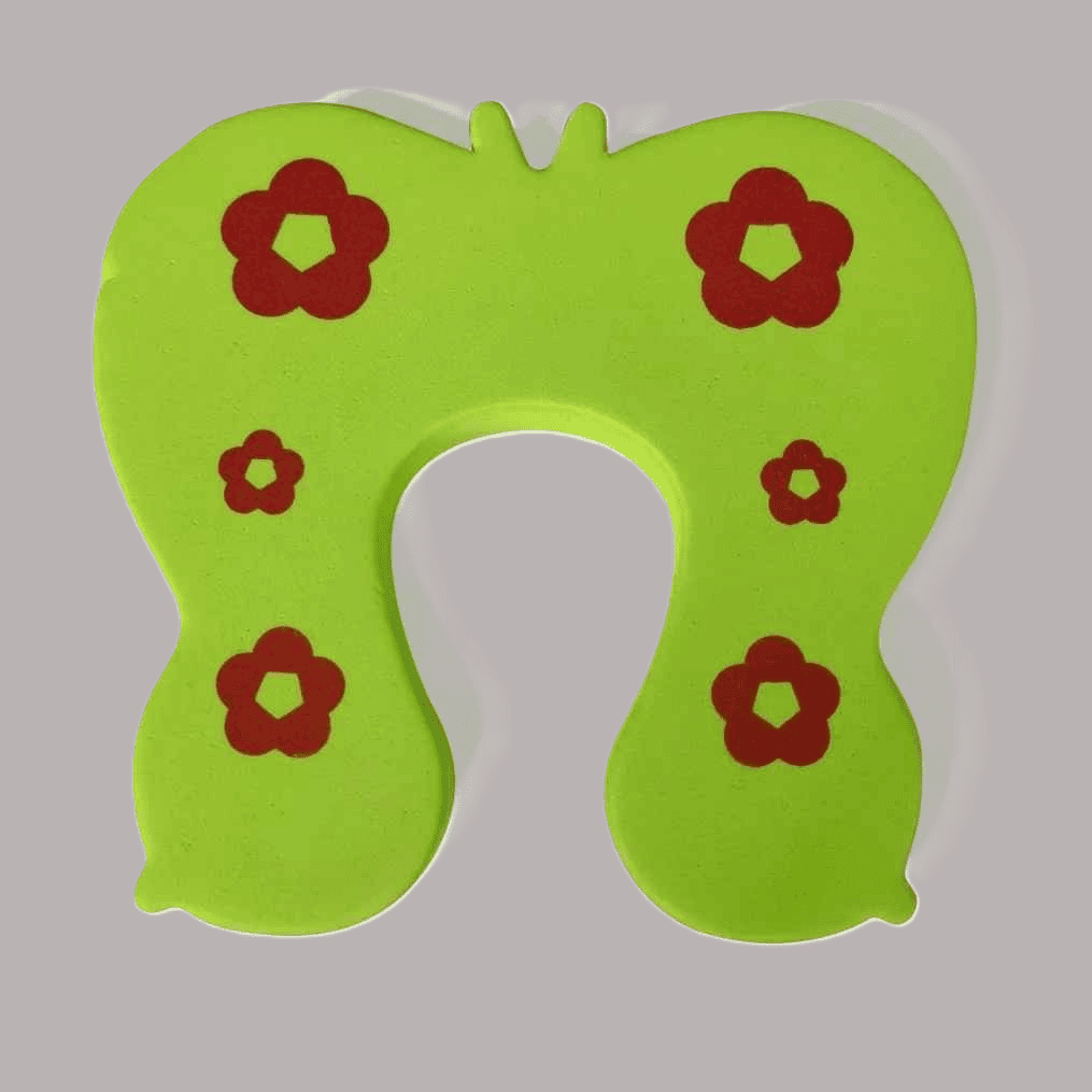 securite-placard-bebe-mousse-papillon-vert-protection-enfant-maison-anti-pincement-bloc-velours