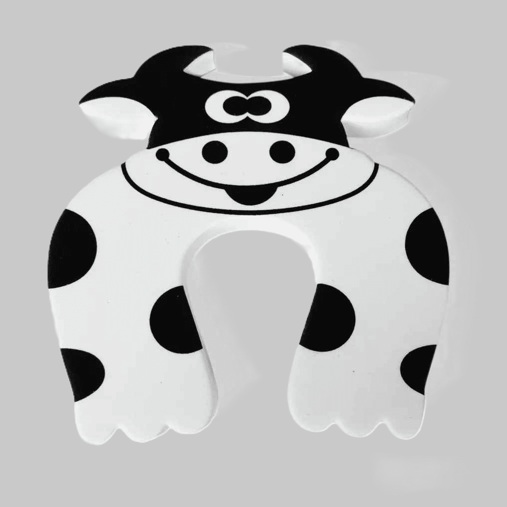 securite-placard-bebe-vache-mousse-blanche-noire-protection-design-ludique-garde-ouverture