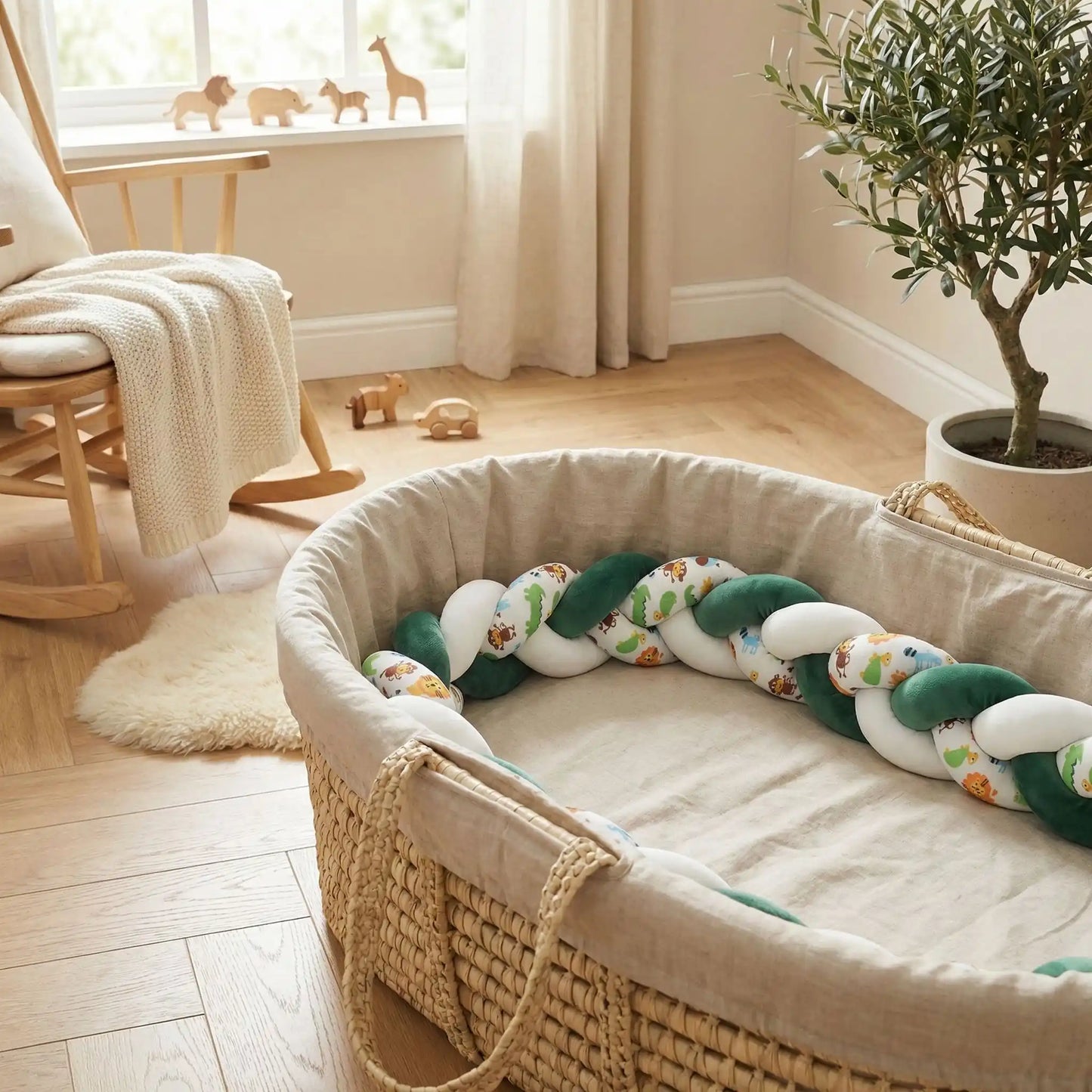 tresse-de-lit-panier-osier-animaux-vert-blanc-bois-coconou-velours