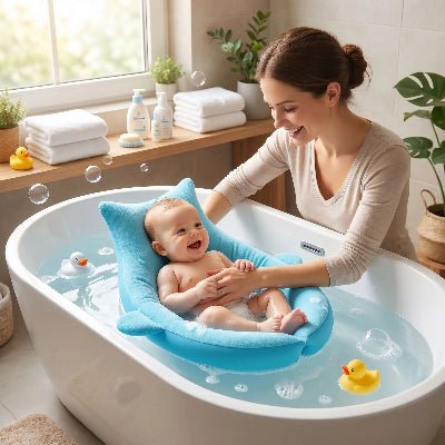 baignoire-bebe-pliable-bain-bebe-support-confort-jouets-mousse-moment-douceur-cocon-d-eau