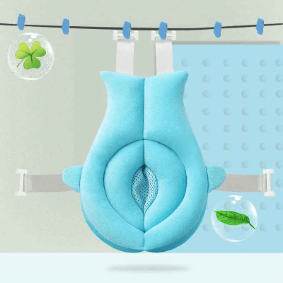 baignoire-bebe-pliable-coussin-bain-bleu-suspendu-sechage-hygiene-confort-nouveau-ne-cocon-d-eau