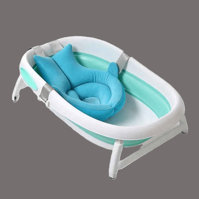 baignoire-bebe-pliable-support-bain-bleu-confort-nouveau-ne-securite-ergonomique-cocon-d-eau