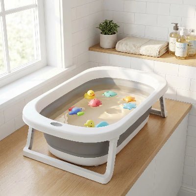 baignoire-pliable-bain-bebe-confort-coussin-flottant-jouets-couleurs-eau-chaude-nuage-liquide