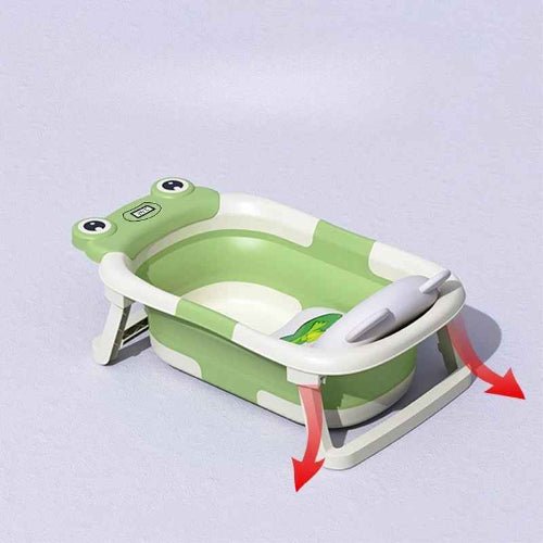 baignoire-pliable-pour-bebe-frog-vert-blanc-etreinte-d-ocean