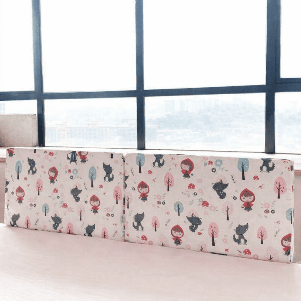 barriere-de-lit-coussin-rose-imprime-piece-lumineuse-doux-rempart-nuit