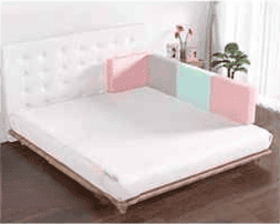 barriere-de-lit-gris-vert-rose-disposes-sur-cote-gauche-de-lit-doucenuit
