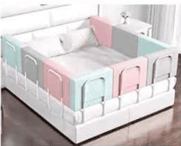 barriere-de-lit-gris-vert-rose-disposes-sur-trois-cotes-de-lit-doucenuit