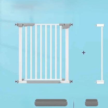barriere-de-protection-enfantblanche-avec-barres-verticales-et-fixations-grises-pour-ouverture-interieurevelour-guard