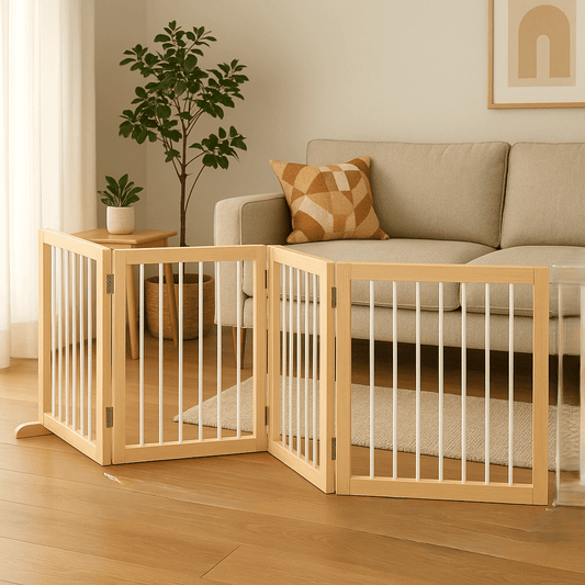 barriere-en-bois-escalier-barreaux-blancs-salon-plante-lumiere-table-kidsecure