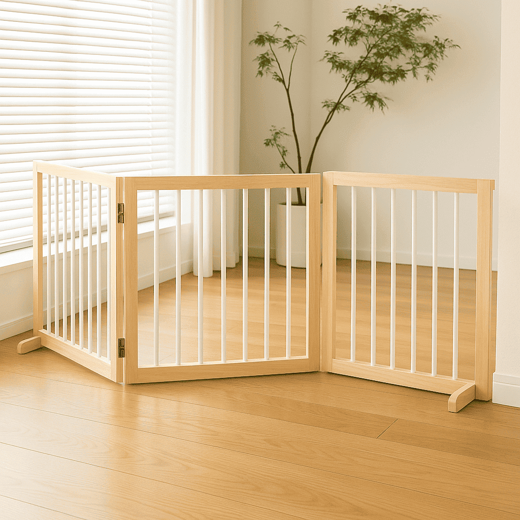 barriere-en-bois-escalier-bois-blanc-salon-minimaliste-lumiere-angle-securite-sereine