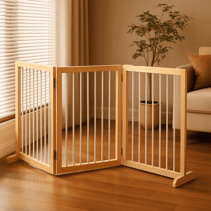 barriere-en-bois-escalier-bois-pliable-avec-barreaux-blancs-securisee-enfant-sejour-securite-sereine