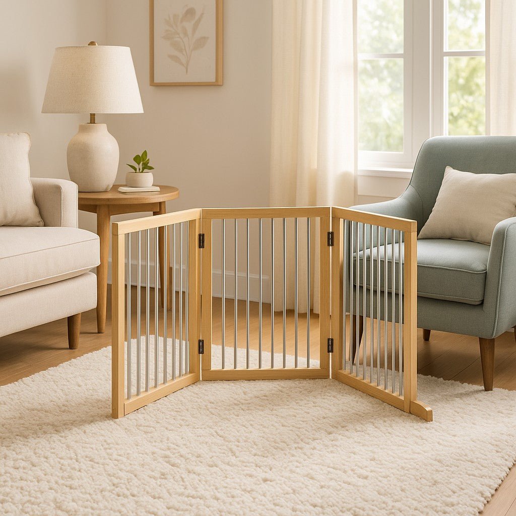 barriere-en-bois-escalier-salon-lumineux-protection-enfant-style-epure-securite-sereine