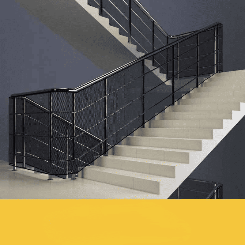 barriere-escalier-garde-corps-filet-noir-marches-interieur-design-moderne-securite-garde-reve