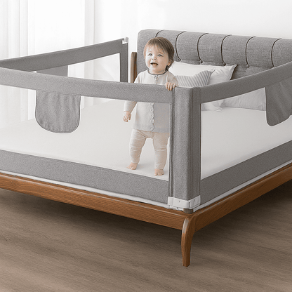 barriere-lit-enfant-respirante-reglable-bebe-jouant-et-protege-sur-lit-nid-protege