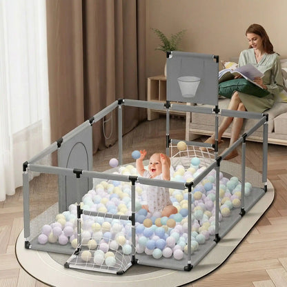 barriere-parc-bebe-modulable-bassin-balles-pastel-jeu-interieur-parent-enfant-calin-serein