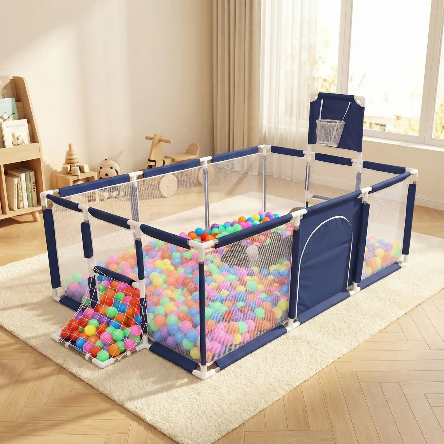 barriere-parc-bebe-modulable-jeux-balles-filet-interieur-maison-activite-enfant-calin-serein