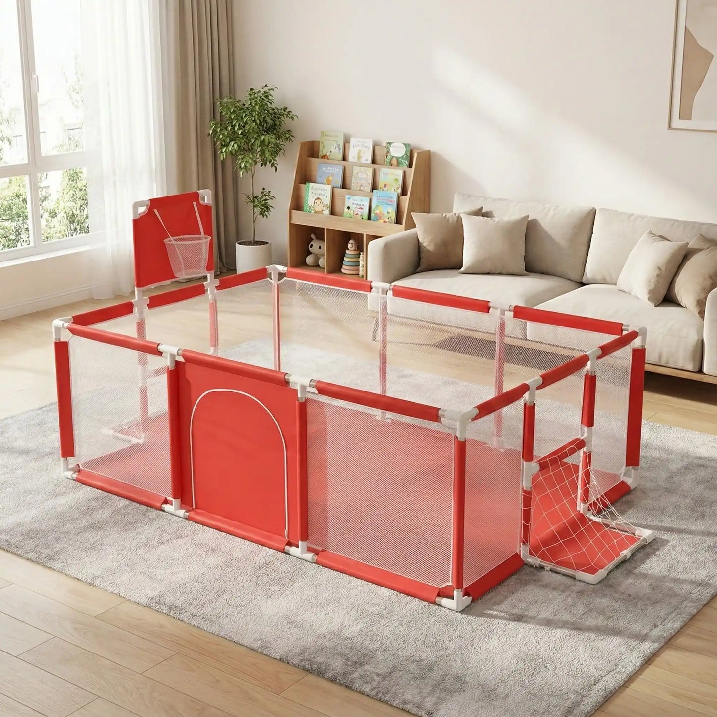 barriere-parc-bebe-modulable-jeux-interieur-filet-basket-salon-lumineux-calin-serein