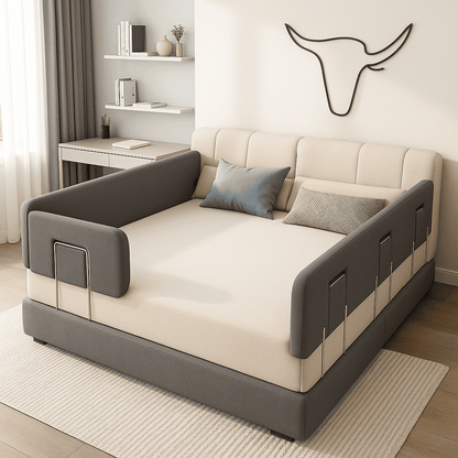 barriere-pour-bebe-gris-fonce-autour-du-lit-securdeco