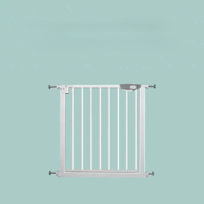 barriere-securite-enfant-gris-metallique-fixation-pression-fond-bleu-canard-protection-essentielle