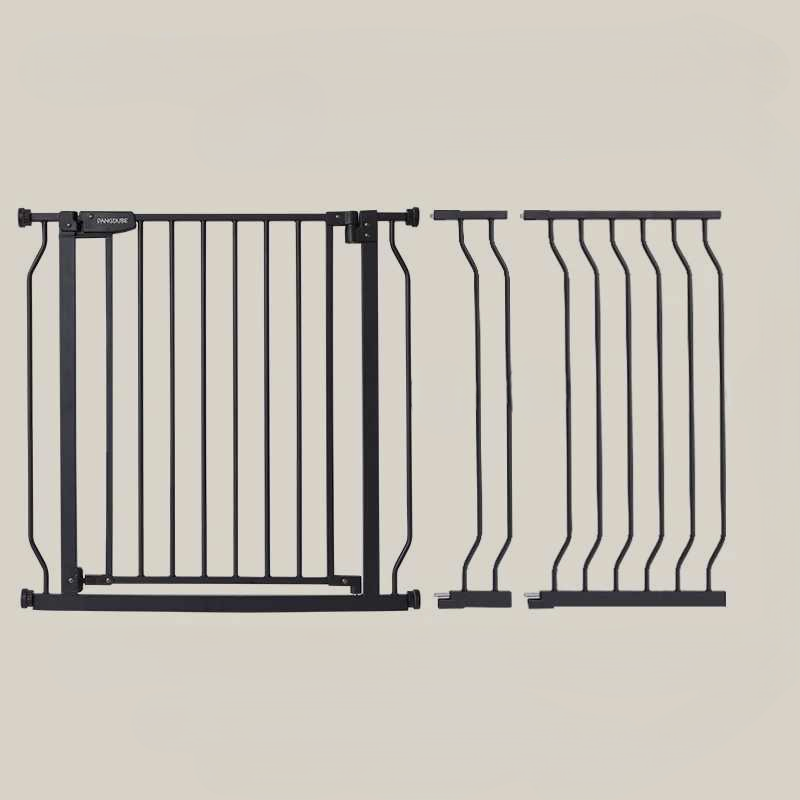 barriere-securite-enfant-metal-noir-avec-extensions-pour-portes-et-escaliers-securiportail-bebe
