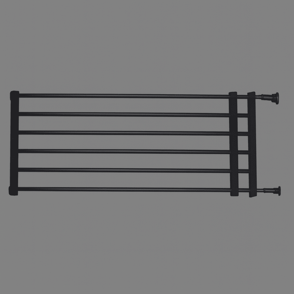 barriere-securite-enfant-noir-mural-avec-six-barres-horizontales-et-fixations-laterales-pour-maison-sure