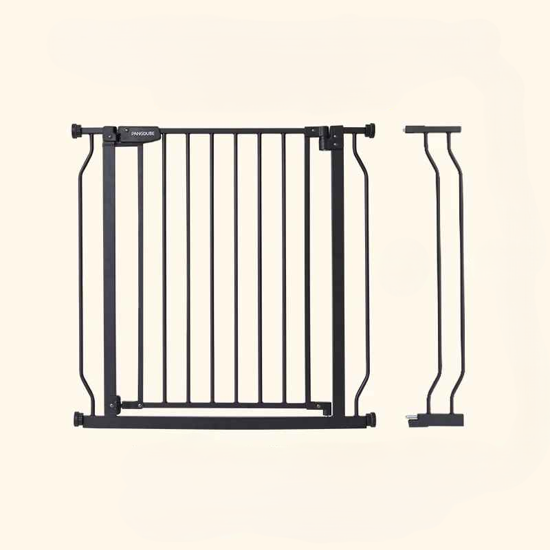 barriere-securite-enfant-noire-avec-extension-metal-resistant-pour-escalier-et-couloir-securiportail-bebe