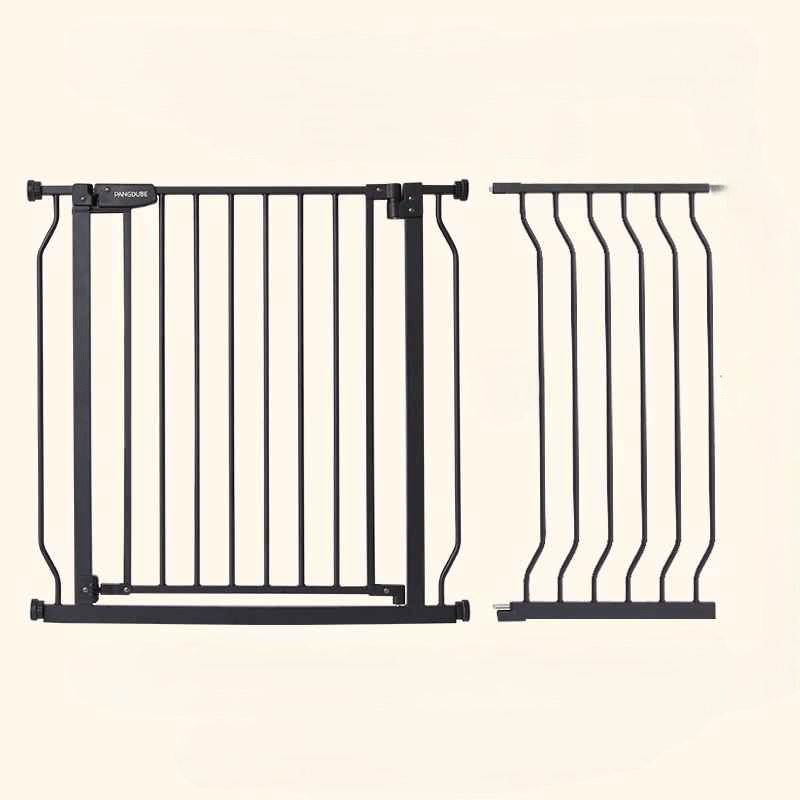 barriere-securite-enfant-noire-avec-verrou-extensions-laterales-a_six_barres-securiportail-bebe