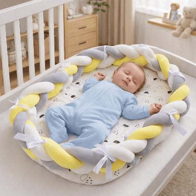 bebe-reducteur-de-lit-nid-tresse-couleurs-douces-bebe-allonge-crib-nursery-caresse-de-nuit
