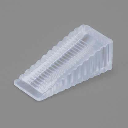 bloque-porte-transparent-plastique-rainures-antiderapant-design-trapeze-usage-polyvalent-couleur-secur