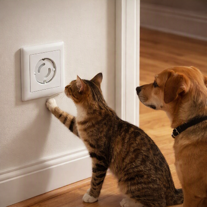 cache-prise-chat-touche-cache-securite-chien-regarde-scene-stop-prises-bebe