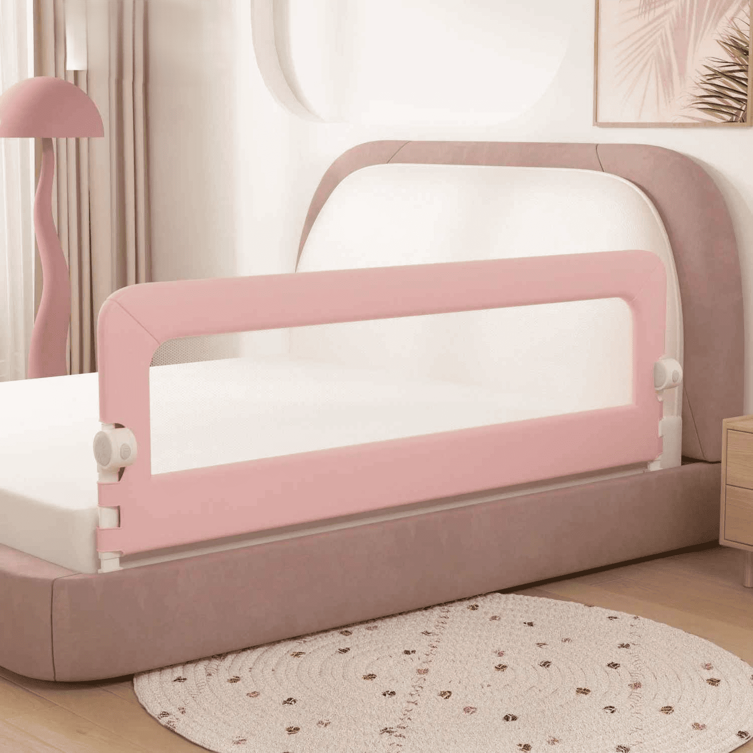 lit-enfant-avec-barriere-rose-chambre-protection-bebe-lit-securise-aile-securisante