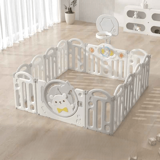 parc-barriere-bebe-panneaux-gris-blanc-ours-panier-basket-salle-jeu-lumineuse-mini-sentinelle