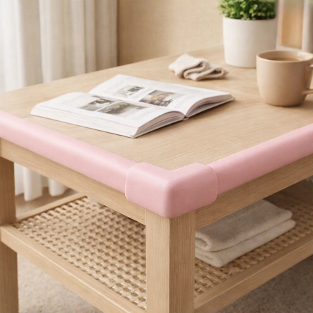 protecteur-de-coin-de-table-rose-zoom-livre-tasse-plante-table-sereine