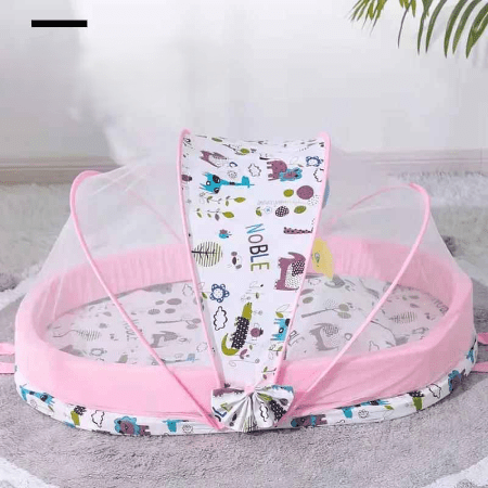 reducteur-de-lit-6-12-mois-motif-animaux-rose-noble-cocon-douillet