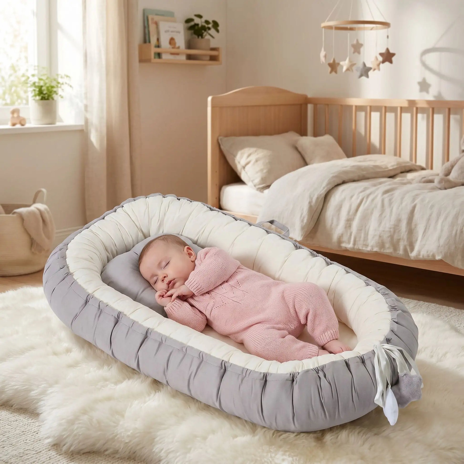 reducteur-de-lit-bebe-sommeil-douillet-nid-confort-rose-chambre-cocooning-berceau-tranquille