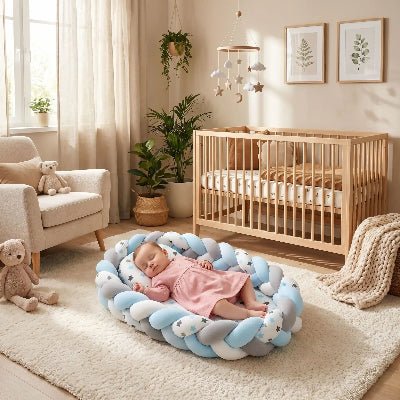 reducteur-de-lit-pour-bebe-nid-tresse-pastel-confort-naturel-nursery-feuille-de-repos