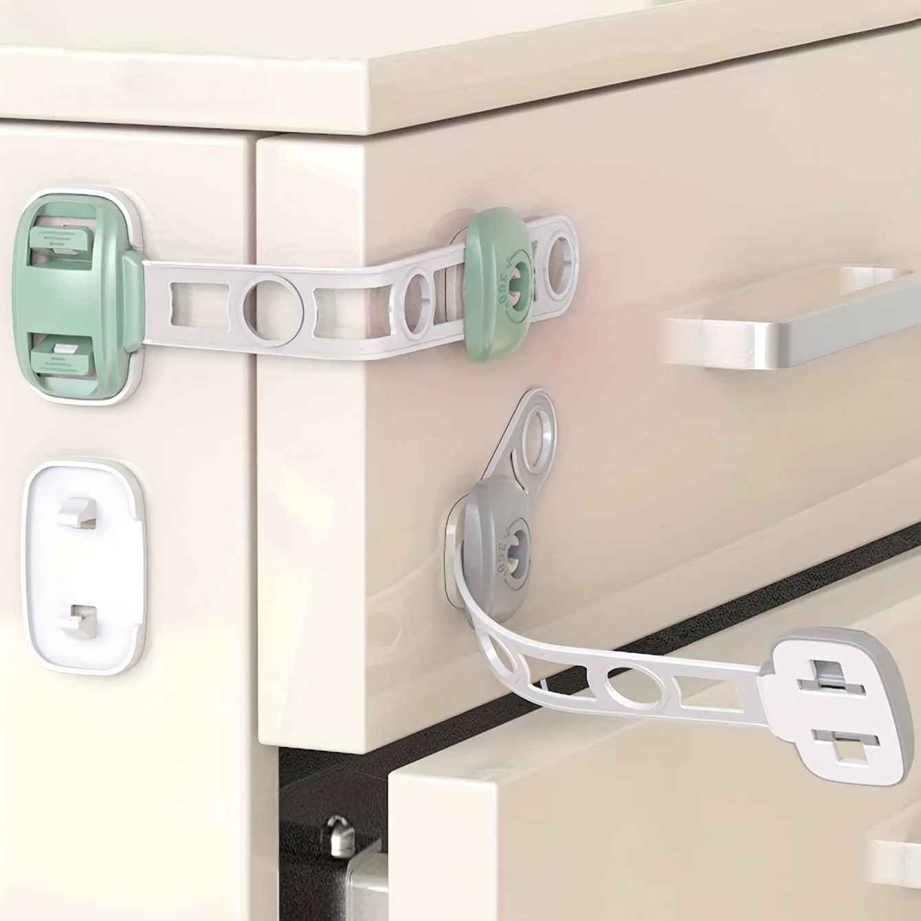 securite-placard-loquet-blanc-armoire-tiroir-enfant-adhesif-protection-maison-sure