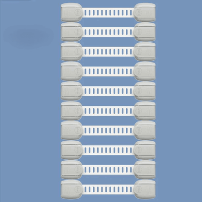 securite-placard-loquet-lot-de-dix-gris-ajustable-tiroir-cuisine-protection-cocon-tranquille