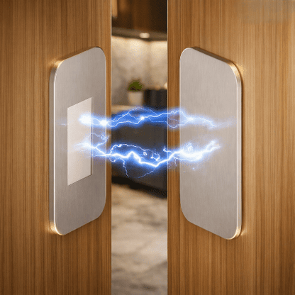 securite-placard-loquet-magnetique-moderne-sur-porte-meuble-bois-finitions-metal-variees-bloc-halo