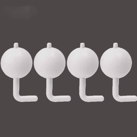securite-placard-lot-de-quatre-verrous-boule-blanc-plastique-solide-pince-douceur