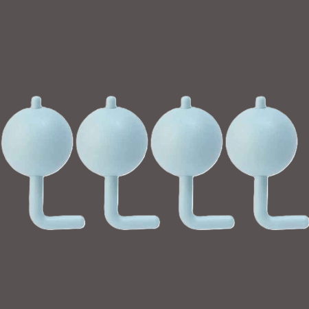 securite-placard-lot-de-quatre-verrous-boule-bleu-clair-plastique-pince-douceur