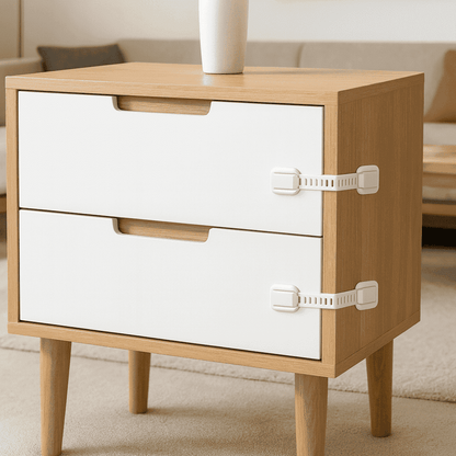 securite-placard-tiroirs-blancs-verrouilles-dans-meuble-bois-salon-moderne-repos-serein