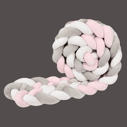 tour-de-lit-tresse-3m-de-couleur-rose-blanc-gris-tisse-avec-six-brins-calinprotect