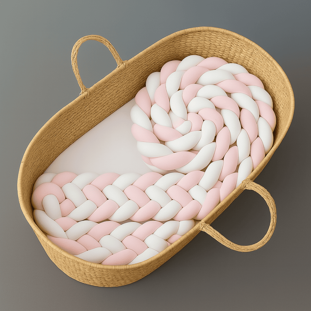 tour-de-lit-tresse-3m-de-couleur-rose-blanc-tisse-avec-six-brins-dans-panier-bebe-calinprotect