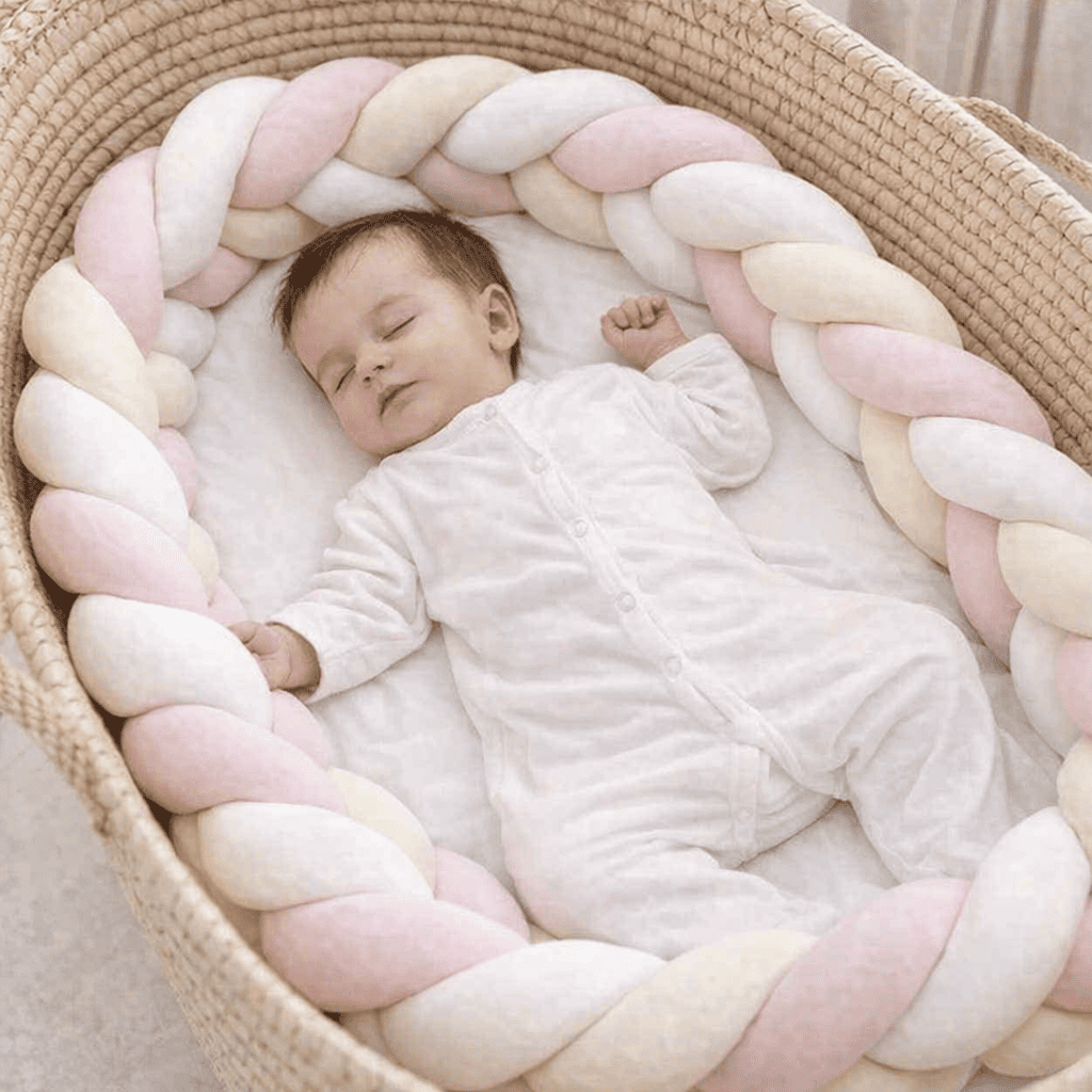 tour-de-lit-tresse-3m-rose-bebe-endormi-panier-osier-confort-rosee-lumineuse