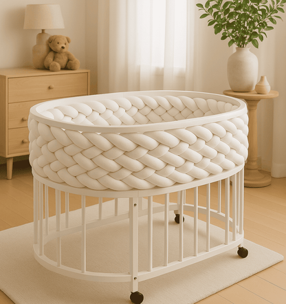 tour-de-lit-tresse-blanc-dans-berceau-blanc-circulaire