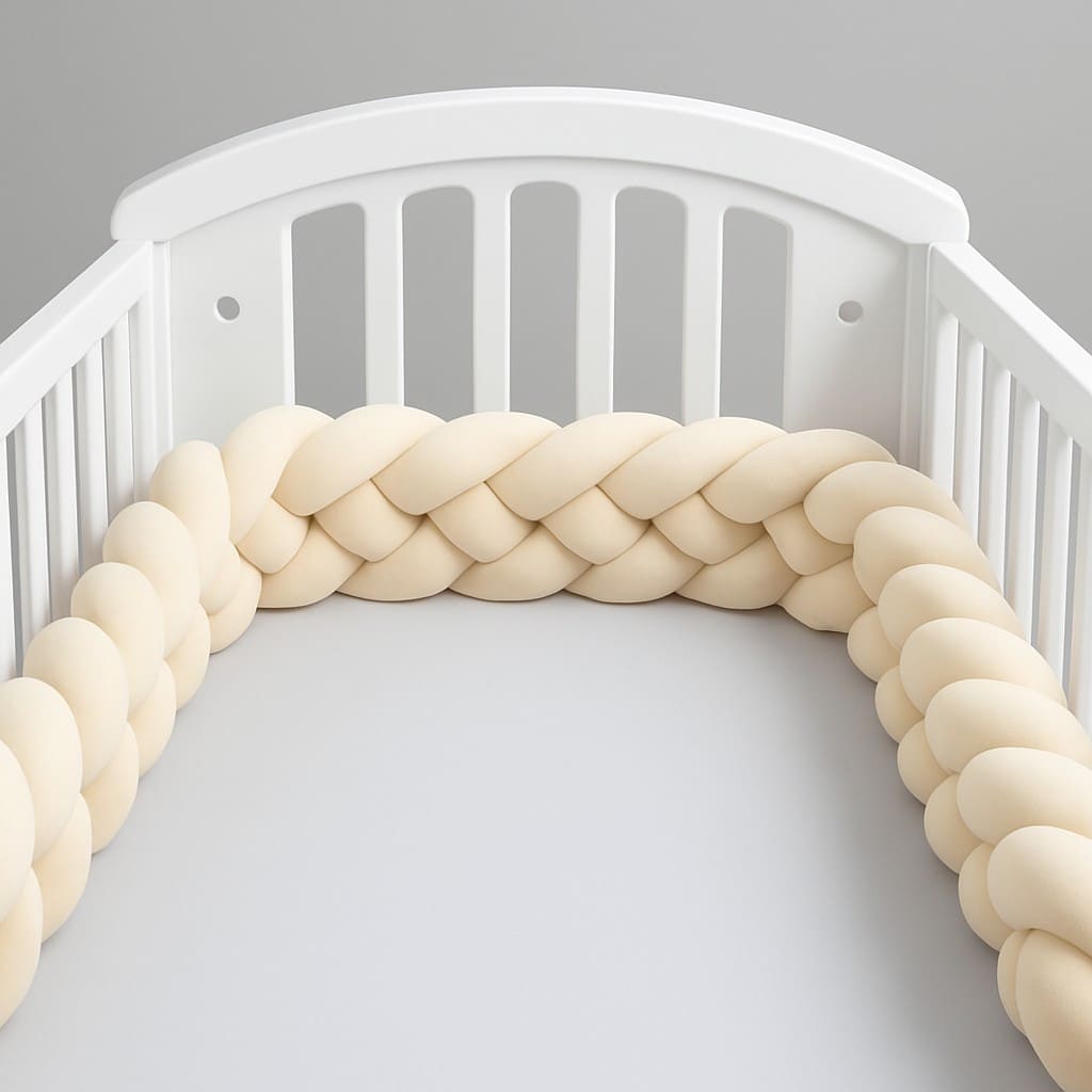 tresse-de-lit-3m-4-brins-de-couleur-beige-dans-berceau-blanc-douceur-bebe