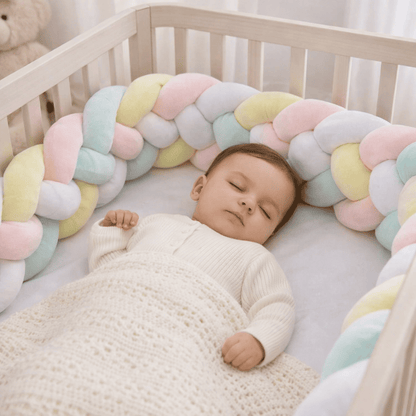 tresse-de-lit-3m-bebe-endormi-berceau-bois-tresse-pastel-douceur-nursery-confort-Caresse-forestiere