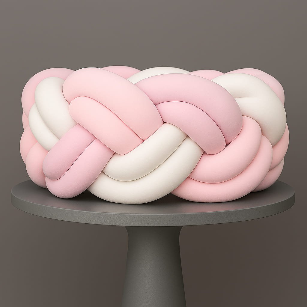 tresse-de-lit-3m-blanc-rose-sur-gueridon-gris-pastel
