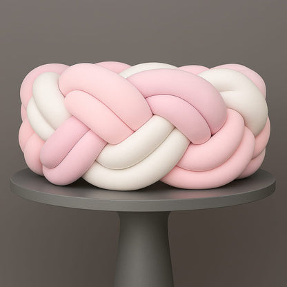 tresse-de-lit-3m-blanc-rose-sur-gueridon-gris-pastel